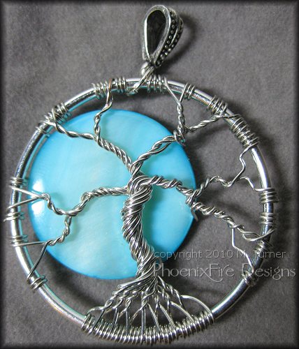once in a blue moon tree of life pendant