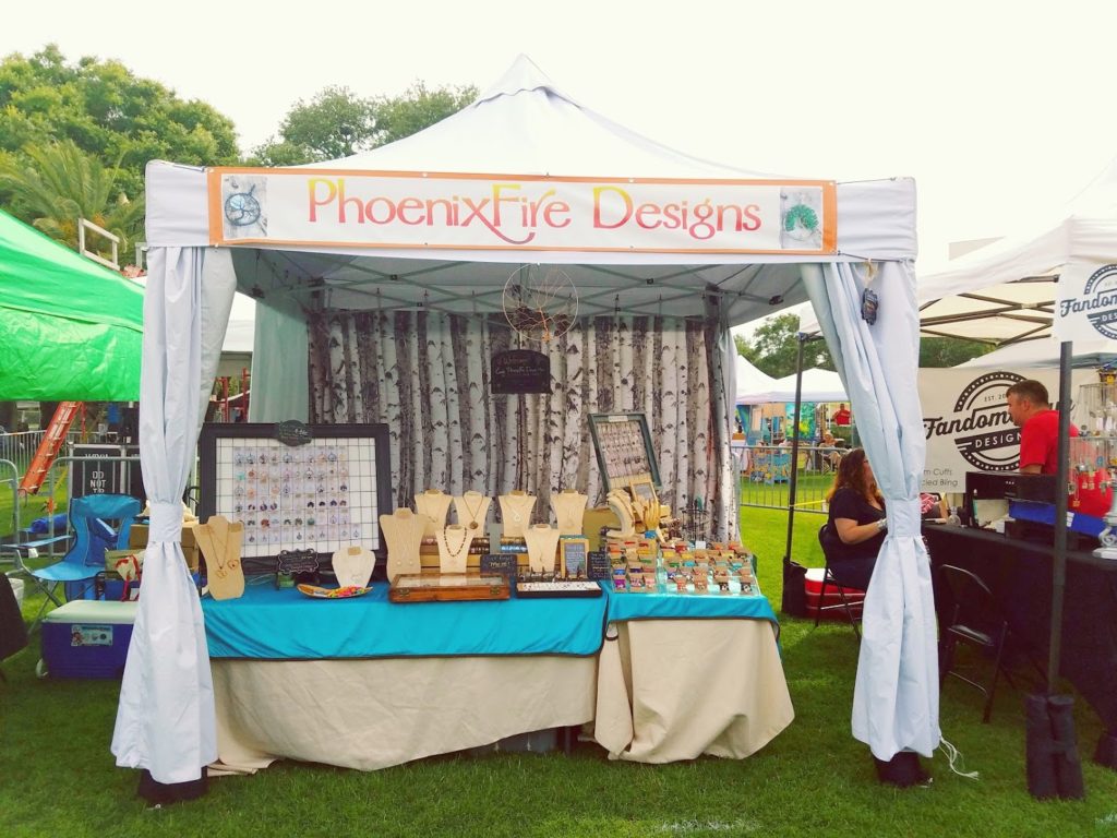 Intro to Craft Show Vendor Selecting a tent; tent reviews and recommendations; tent weights and from experienced market vendor PhoenixFire Designs