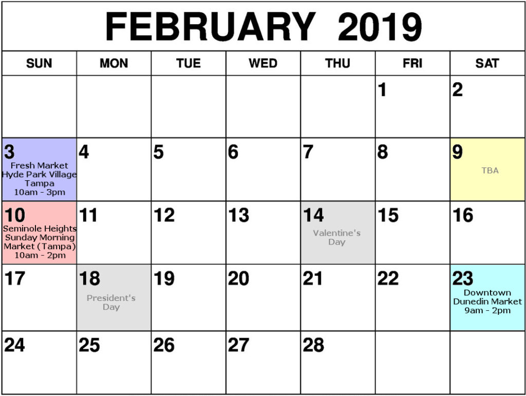 PhoenixFire Designs Feb 19 Show Calendar
