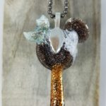 mickey ice cream, mickey ears ice cream bar, mickey premium bar glitter necklace